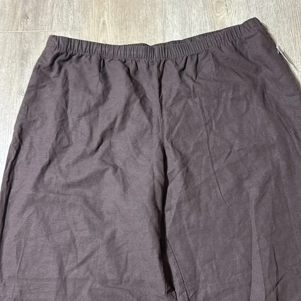 NWT! GAP Terra Brown Linen-Blend Easy Wide-Hem Pants - Multiple Sizes 🔹